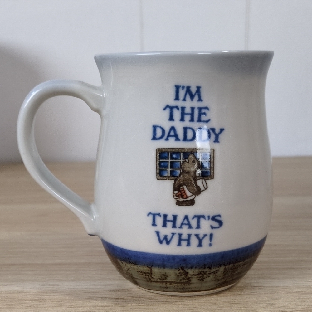 Papa Bear with Children, "I'm The Daddy, That's Why" Ceramic Mug